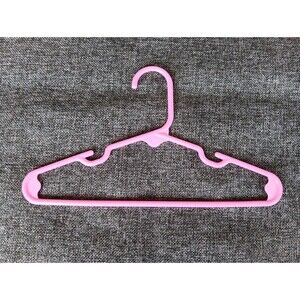 Children 10 Pack Infant Toddler Plastic Clothing Hangers Pink For Shirts Dresses